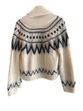 *The Great The Fair Isle Lodge Alpaca Wool Blend Shawl Collar Open Front Cardigan Sweater, Size TG1=S