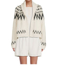*The Great The Fair Isle Lodge Alpaca Wool Blend Shawl Collar Open Front Cardigan Sweater, Size TG1=S