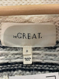 *The Great The Fair Isle Lodge Alpaca Wool Blend Shawl Collar Open Front Cardigan Sweater, Size TG1=S