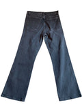 *Khaite Vivian Intentionally Distressed High-Rise Flared Leg Cropped Jeans, Size 27 (4)