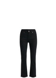 *Khaite Vivian Intentionally Distressed High-Rise Flared Leg Cropped Jeans, Size 27 (4)