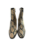 *NIB Stuart Weitzman Wynter Roccia Python Almond Toe Stacked Heel Ankle Boots, Size 9.5