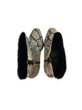 *NIB Stuart Weitzman Wynter Roccia Python Almond Toe Stacked Heel Ankle Boots, Size 9.5