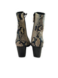 *NIB Stuart Weitzman Wynter Roccia Python Almond Toe Stacked Heel Ankle Boots, Size 9.5