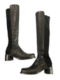 *NIB Stuart Weitzman Reserve Bold Almond Toe Stacked Heel Over-the-Knee Boots, Size 9.5