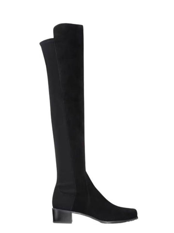 *NIB Stuart Weitzman Reserve Bold Almond Toe Stacked Heel Over-the-Knee Boots, Size 9.5