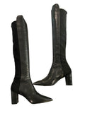 *NIB Stuart Weitzman Linsi Pointed Toe Stacked Heel Over-the-Knee Boots, Size 9.5