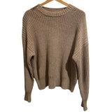 *Reformation Sam Cotton & Cashmere Chunky Knit Crew Neck Oversized Sweater, Size XS