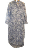 *Frank & Eileen Rory Linen Floral Long Sleeve Button Up Maxi Shirt Dress, Size XS