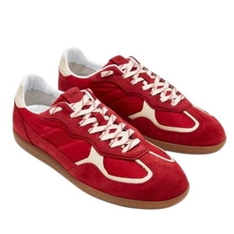 ^Alohas 490 Rife Suede Leather & Nylon Lace-Up Low Top Sneakers, Size 7-7.5