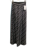 *NWT La Ligne Agatha Silk Diagonal Stripe High Rise Wide Leg Palazzo Pants, Size 00
