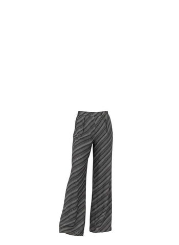 *NWT La Ligne Agatha Silk Diagonal Stripe High Rise Wide Leg Palazzo Pants, Size 00