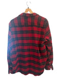 *Frank & Eileen Eileen Fit Cotton Flannel Plaid Long Sleeve Collared V-Neck Button-Up Shirt, Size M