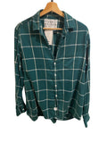 *Frank & Eileen Eileen Fit Cotton Flannel Plaid Long Sleeve Collared V-Neck Button-Up Shirt, Size M