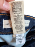 *NWT THE GREAT. The Slouch Dark Wash High-Rise Wide Leg Ankle Jeans, Size 25(0)