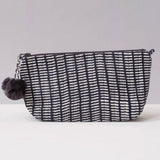 Graymarket Design Pontis Navy Block Print Makeup Pouch