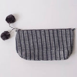 Graymarket Design Pontis Navy Block Print Makeup Pouch