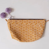 Graymarket Design Tangier Tangerine Block Print Makeup Pouch