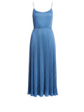 *Vince Pleated Satin Scoop Cami Tie Waist Midi Dress, Size XS