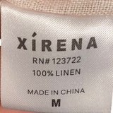*NWT XiRENA Vida Linen Sleeveless V-Neck Button-Up Vest Top, Size M