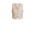 *NWT XiRENA Vida Linen Sleeveless V-Neck Button-Up Vest Top, Size M