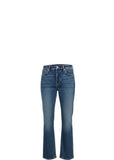 *NWT Veronica Beard Leah Stretch Cotton Denim Mid-Rise Straight Leg Ankle Jeans, Size 24 (00)