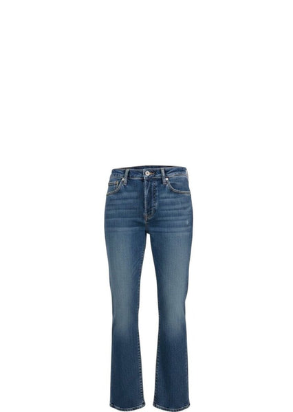 *NWT Veronica Beard Leah Stretch Cotton Denim Mid-Rise Straight Leg Ankle Jeans, Size 24 (00)