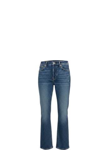 *NWT Veronica Beard Leah Stretch Cotton Denim Mid-Rise Straight Leg Ankle Jeans, Size 24 (00)
