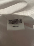 *Kerri Rosenthal Lizzie Cotton Eyelet Hearts Puff Sleeve On/Off Shoulder Drawcord Hem Top, Size S