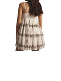 *NWT Samant Chauhan x Anthropologie Cotton Embroidered Floral Cami Mini Dress, Size M