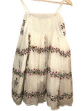 *NWT Samant Chauhan x Anthropologie Cotton Embroidered Floral Cami Mini Dress, Size M
