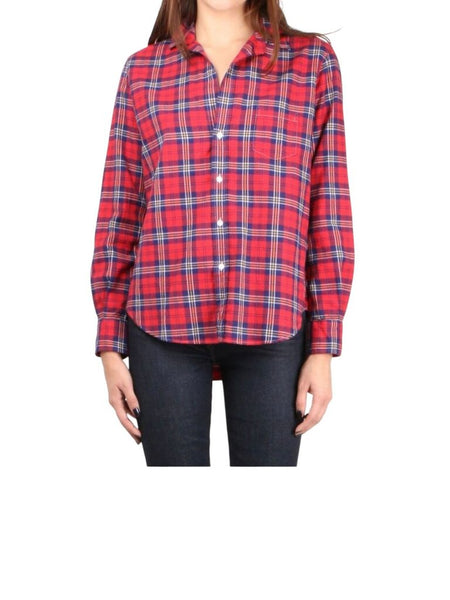 *Frank & Eileen Eileen Brushed Cotton Plaid Long Sleeve Button-Up Shirt, Size S