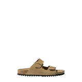 *Officine Creative Pelagie Leather Double Strap Molded Footbed Slip-On Slide Sandals, Size 38