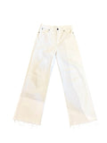 *Slvrlake Grace Crop Denim High Rise Wide Leg Raw Hem Jeans, Size 27(4)