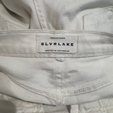 *Slvrlake Grace Crop Denim High Rise Wide Leg Raw Hem Jeans, Size 27(4)
