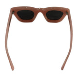 *Strata Roadcase Pink Acetate Smoke Polarized Lens Rectangular Sunglasses w/Case