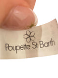 *Poupette St. Barth Floral Ruffle Trim Sleeveless Surplice Tie Wrap Mini Dress, Size L