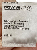 *NWT Akris Punto Cotton & Linen Tweed Organza Stripe Sleeveless Fit Flare Midi Dress w/Slip, Size 4