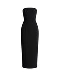 *A.L.C. Elizabeth Crepe Strapless Inner Corset Column Midi Dress, Size 10
