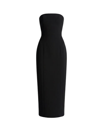 *A.L.C. Elizabeth Crepe Strapless Inner Corset Column Midi Dress, Size 10