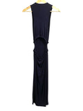 *Jonathan Simkhai Melly Ribbed Jersey Sleeveless Scoop Neck Cut-Out Waist Midi Dress, Size S
