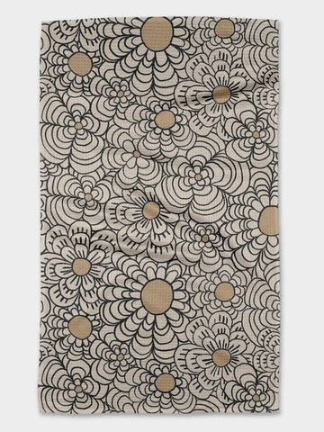 Geometry Paulette Floral Swirl Tea Towel
