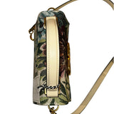 *Valentino Garavani VSling Small Leather & Floral Jacquard Logo Flip Lock Top Handle Crossbody Bag