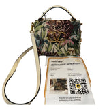 *Valentino Garavani VSling Small Leather & Floral Jacquard Logo Flip Lock Top Handle Crossbody Bag