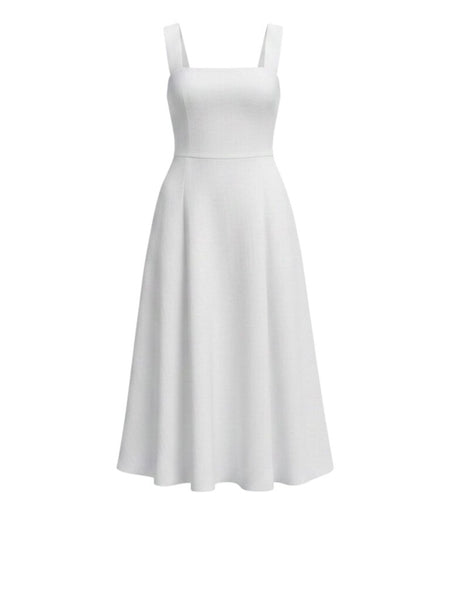*Vince Stretch Linen Sleeveless Cami Midi Dress, Size S
