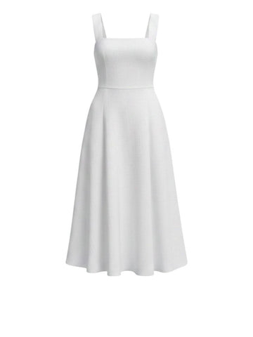 *Vince Stretch Linen Sleeveless Cami Midi Dress, Size S