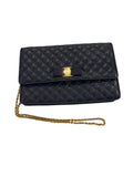 *Salvatore Ferragamo Ginny Quilted Leather Vara Bow Logo Chain Strap Crossbody Bag
