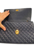 *Salvatore Ferragamo Ginny Quilted Leather Vara Bow Logo Chain Strap Crossbody Bag
