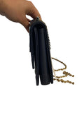 *Salvatore Ferragamo Ginny Quilted Leather Vara Bow Logo Chain Strap Crossbody Bag