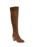 *Vince Camuto Melaya Suede Leather Over Knee Ankle Zipper 3.5" Block Heel Boots, Size 7